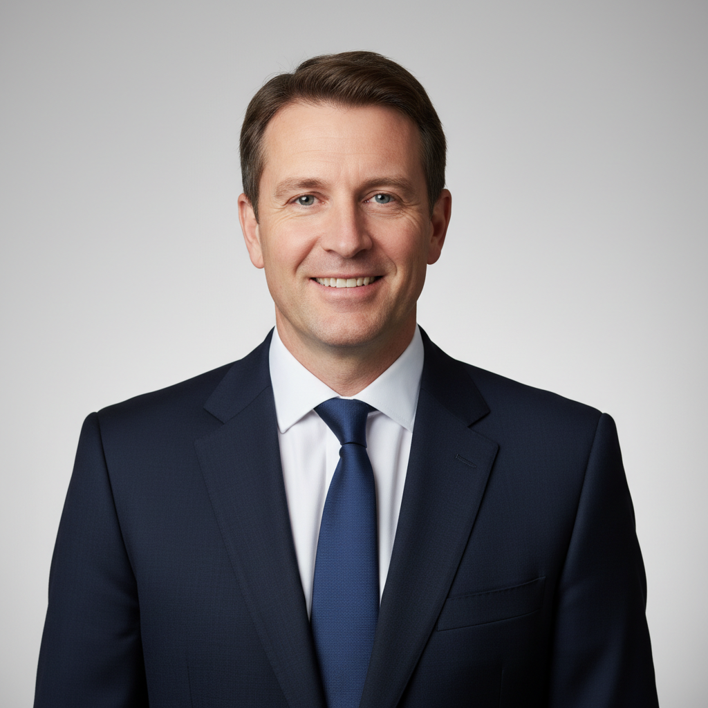 Marcus Webb, Managing Director of a hospitality group, professional headshot